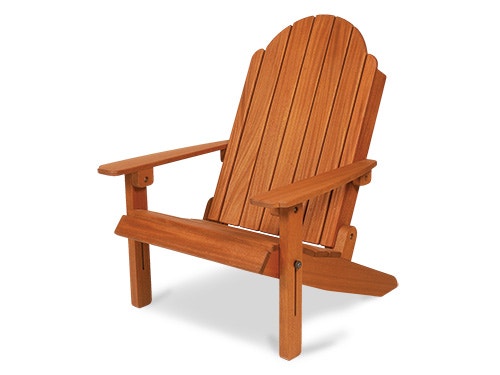 African mahogany adirondack chair