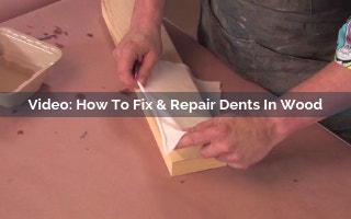 how to fix and repair dents in wood video screenshot